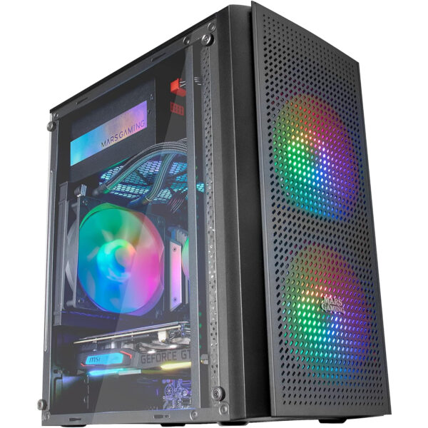 Mars Gaming MC300 FRGB USB 3.0 Negra **Tiene un golpe en la parte inferior** - Imagen 3