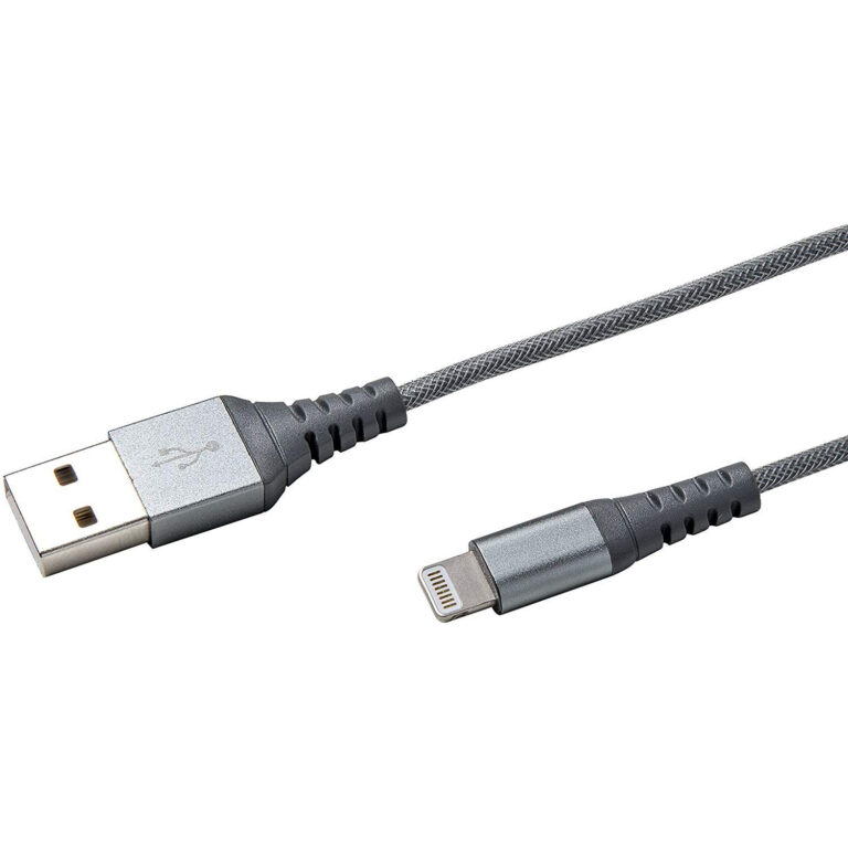 Cable Celly USB a conector de 8 pins de Nylon plateado Ultra resistente