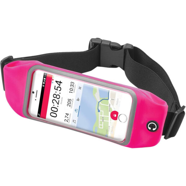 Cinturón Celly ESRUNBDUOXXLPK Run Belt Duo Riñonera para Smartphone 6.5'' rosa - Imagen 2