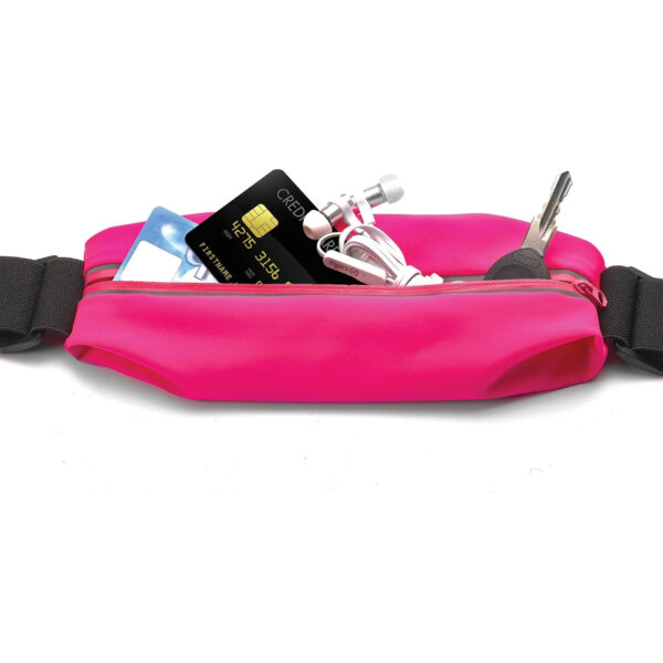 Cinturón Celly ESRUNBDUOXXLPK Run Belt Duo Riñonera para Smartphone 6.5'' rosa - Imagen 3