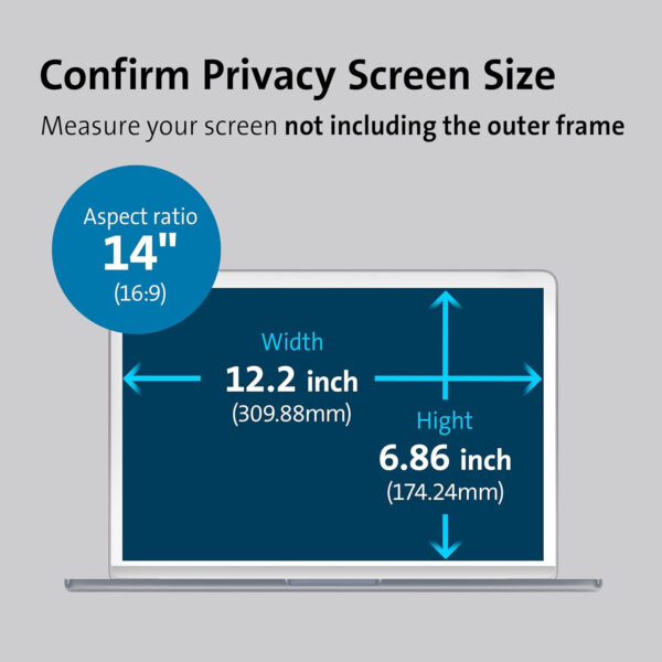 Filtro Magnetico De Privacidad Kensington Magpro Para Portatiles De 14'' K58352WW - Imagen 6