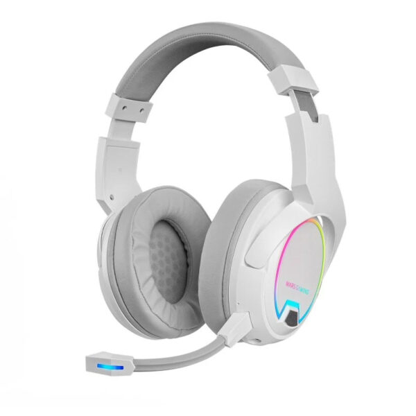 Auriculares Gaming Mars Gaming MHW-100 Inalámbricos Blancos