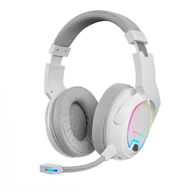 Auriculares Gaming Mars Gaming MHW-100 Inalámbricos Blancos