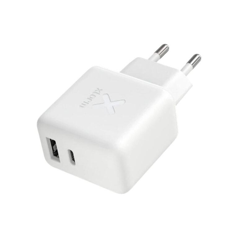 Cargador de pared Xtorm Volt II 30w Tecnología Gan USB-C + USB Compacto Blanco