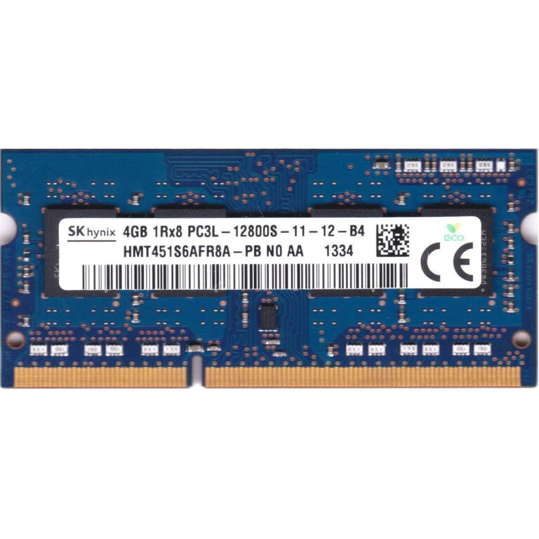 Módulo de memoria para portatiles 4GB PC3-12800 DDR3-1600 Hynix HMT451S6AFR8A-PB