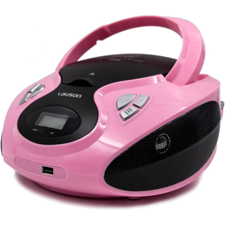 Reproductor CD Lauson CP638 - Boombox con USB y Radio Rosa