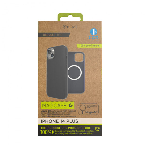 Funda Muvit for Change recycletek Liquid Silicone Magsafe para Apple iPhone 14+ - Imagen 6