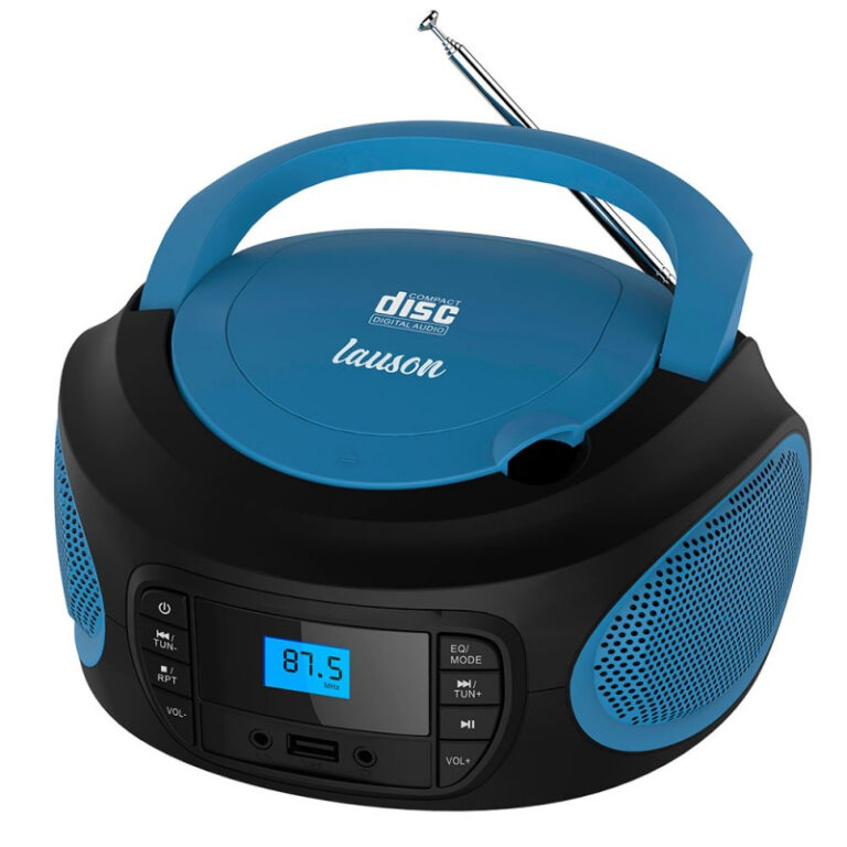 Reproductor CD Lauson LLB993 - Boombox Azul/Negro