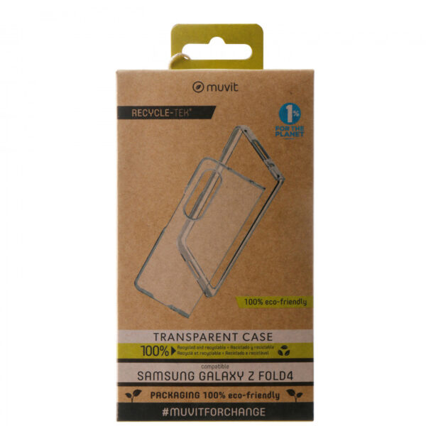 Funda Muvit for Change recycletek para  Samsung Galaxy Z Fold4 transparente - Imagen 4