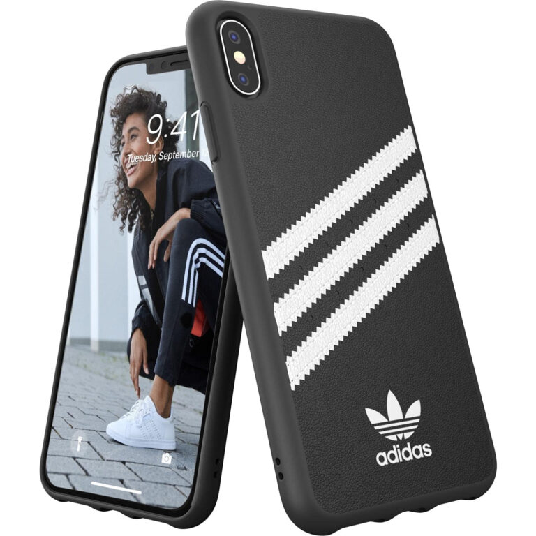 Funda Adidas para Apple iPhone XS MAX Moulded negra/blanca
