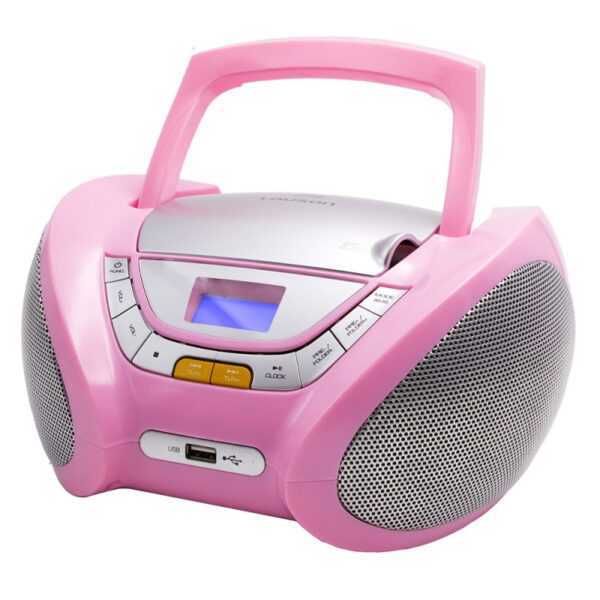 Reproductor CD Lauson CP448 Modern Combo CD/MP3 + Radio FM PLL Rosa