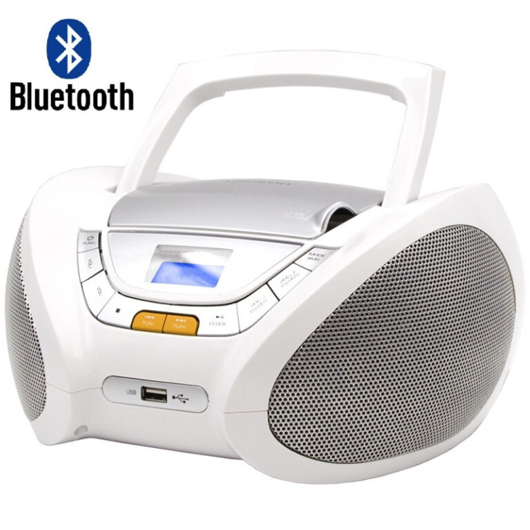 Reproductor CD Lauson CP450 Modern Combo CD/MP3 + Radio FM PLL Bluetooth Blanco