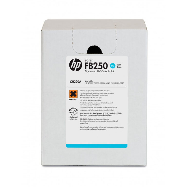 Tinta Scitex HP FB250 cyan light 3 litros **Embalaje dañado, producto nuevo**