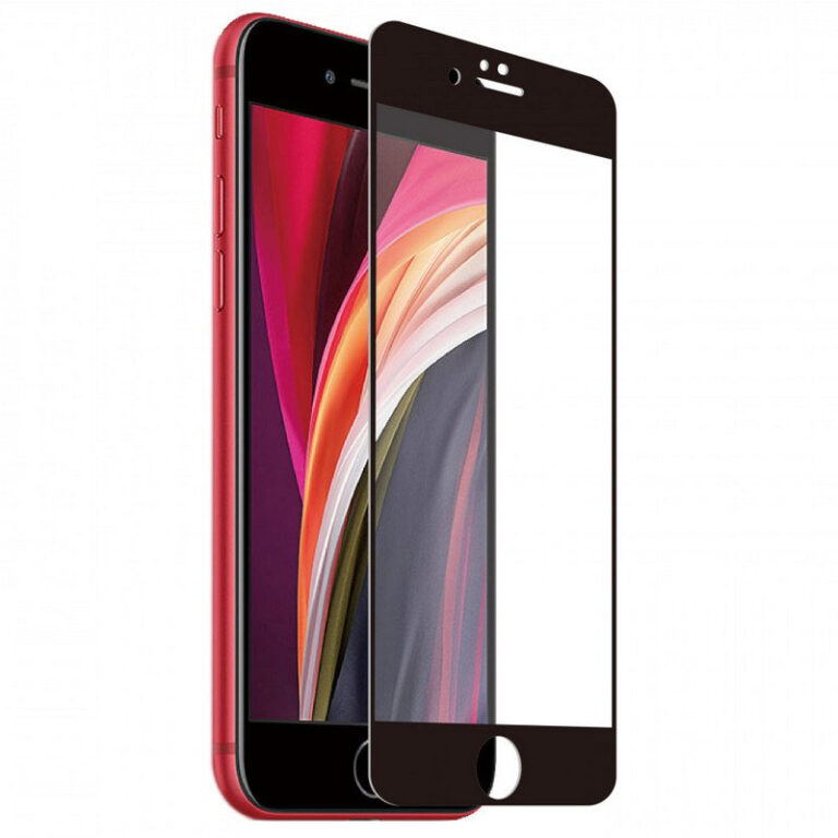 Protector de Pantalla Muvit Cristal Templado marco negro para iPhone 7/8/SE 2020