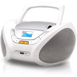 Reproductor CD Lauson CP743 Modern Combo CD/MP3 + Radio FM PLL Bluetooth Blanco