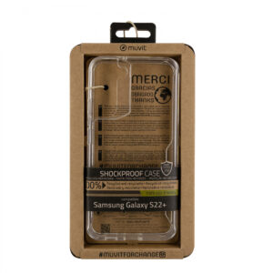 Funda Muvit for Change Shockproof 2m para Samsung Galaxy S22+ 5G transparente