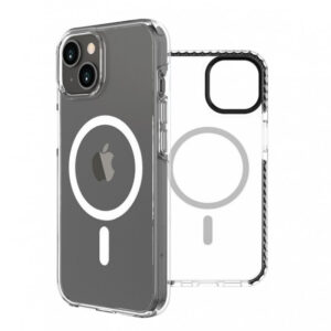Funda Muvit Recycletek Magsafe Shockproof 3m Transp./Negra Apple iPhone 14 Plus