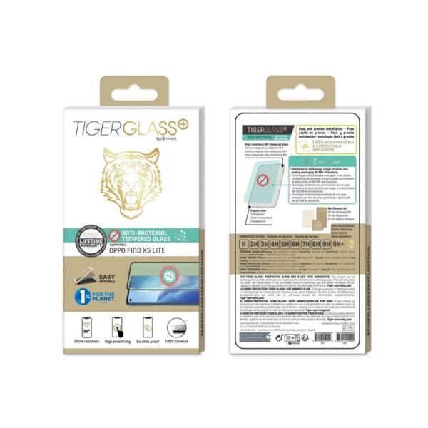 Protector de pantalla Tiger Oppo Find X5 Lite vidrio templado curvo - Imagen 2