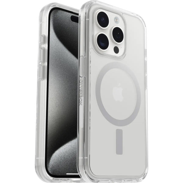 Funda Otterbox Symmetry Custodia Clear MagSafe Apple iPhone 15 Pro Usado - Imagen 4