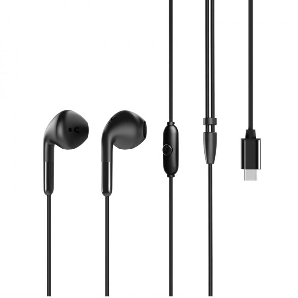 Auriculares estéreo Muvit for change E58 Tipo C negros - Imagen 3