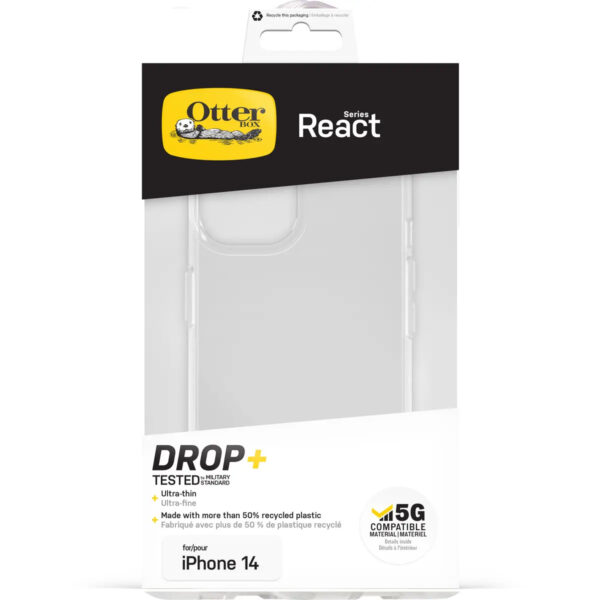 Funda OtterBox React Series para Apple iPhone 14 Transparente - Imagen 5
