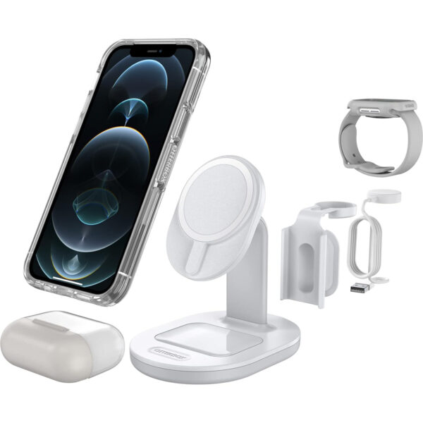 OtterBox Soporte Cargador Inalámbrico 3 en 1 Magsafe para iPhone AirPods y Apple Watch - Imagen 2