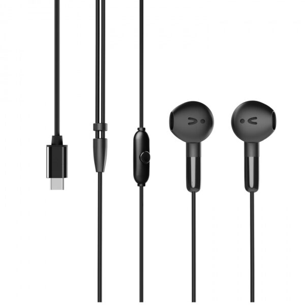 Auriculares estéreo Muvit for change E58 Tipo C negros - Imagen 4