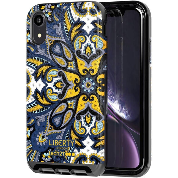 Funda Protectora Tech21 EVO Luxe Liberty Marham para Apple iPhone XR - Azul