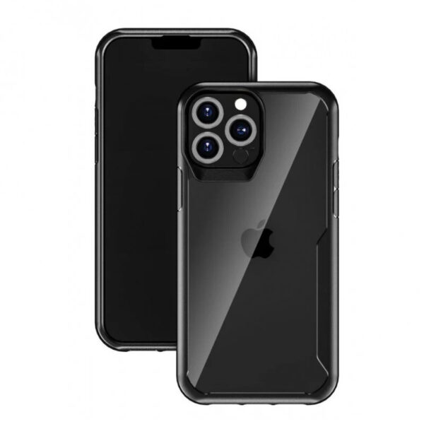 Funda Muvit for Change Shockproof 2m Transparente/Negra para Apple iPhone 13 Pro