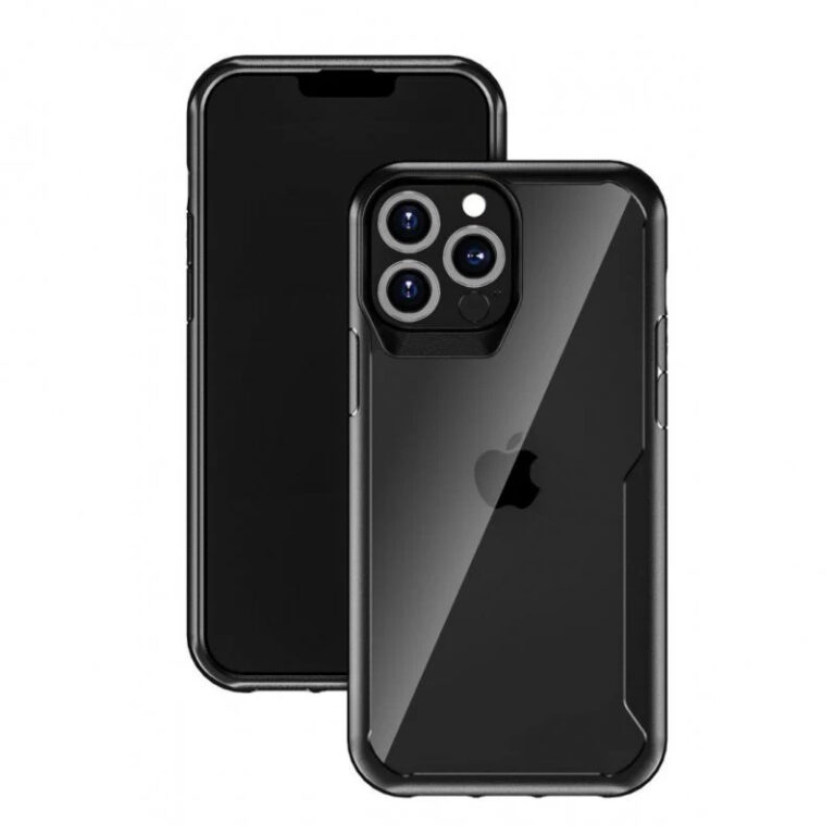 Funda Muvit for Change Shockproof 2m Transparente/Negra para Apple iPhone 13 Pro