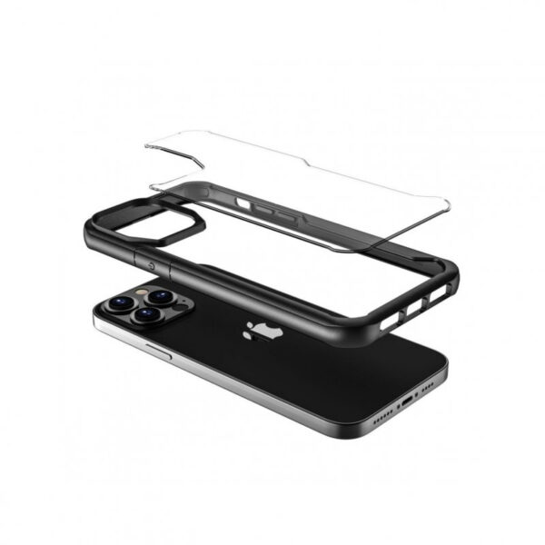 Funda Muvit for Change Shockproof 2m Transparente/Negra para Apple iPhone 13 Pro - Imagen 3