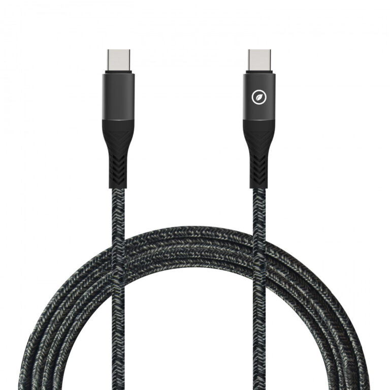 Cable Muvit for Change Tipo C a Tipo C 5A/100W 1.2m resistente negro
