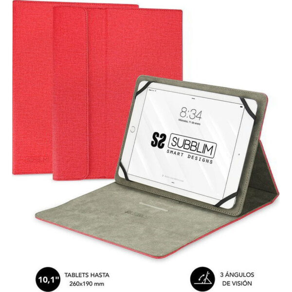 Funda Subblim Clever Stand universal para tablets de 10.1''-11'' Roja