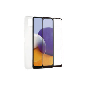 Pack Muvit for Change para Samsung Galaxy A22 5G funda Cristal Soft + protector