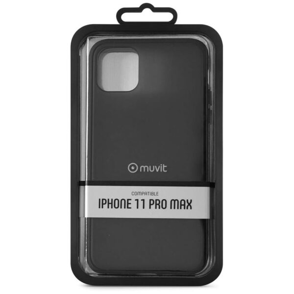 Carcasa Muvit Smoky Edition para Apple iPhone 11 Pro Max negra - Imagen 2