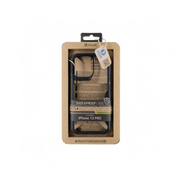 Funda Muvit for Change Shockproof 2m Transparente/Negra para Apple iPhone 13 Pro - Imagen 5