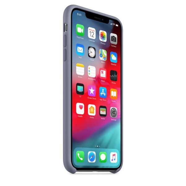 Funda Original Apple para Apple iPhone XS Max Silicona color gris lavanda - Imagen 2