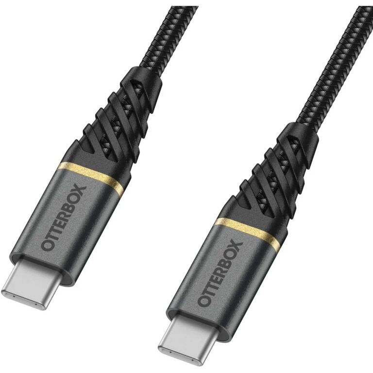 Cable Reforzado Premium OtterBox de Nylon USB-C a USB-C 1m Negro