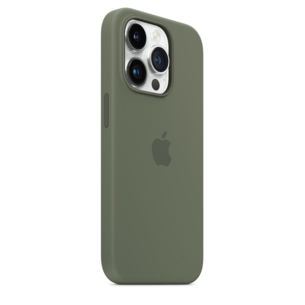 Funda original Apple silicona con MagSafe para Apple iPhone 14 Pro verde oliva - Imagen 2
