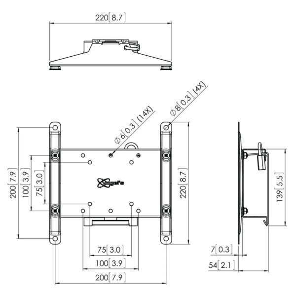 Soporte de pared VOGELS PFW 7042100 para pantallas de 19'' a 42'' máx. 30Kg - Imagen 2
