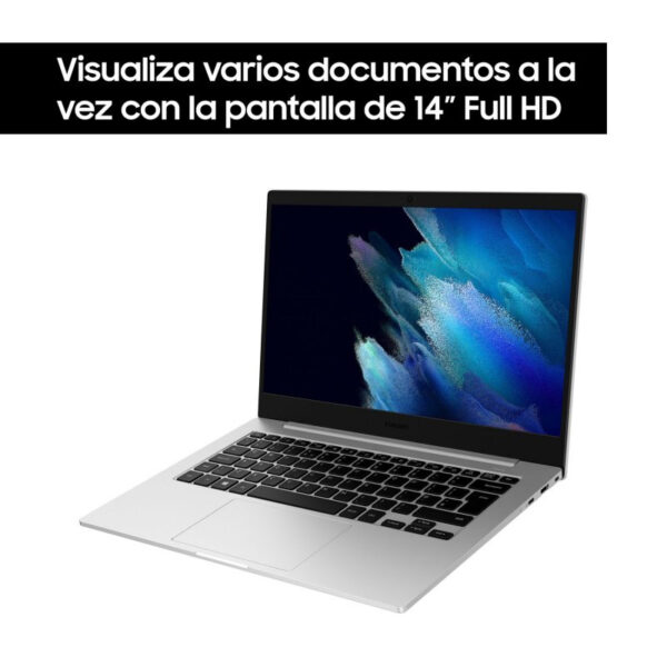 Portatil Samsung Galaxy Book Go Qualcomm Snapdragon 7c Gen 2/4GB/128GB/14'' Plata - Imagen 3