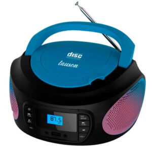 Reproductor CD Lauson LLB997 - Boombox Azul/Negro