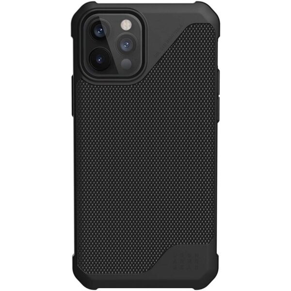 Funda Urban Armor Gear Metropolis LT FIBR ARM para Apple iPhone 12/12 Pro Negra