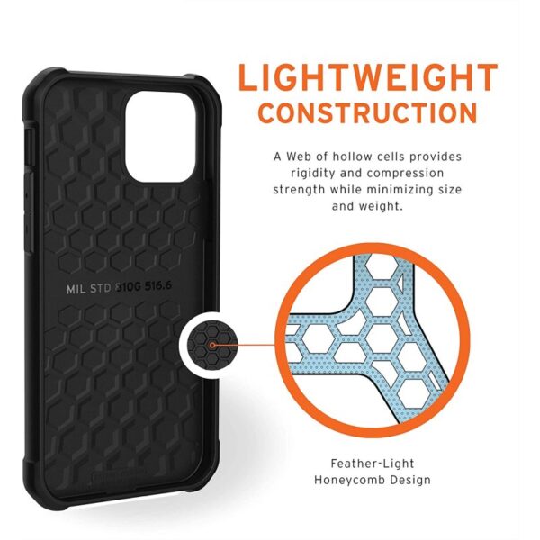 Funda Urban Armor Gear Metropolis LT FIBR ARM para Apple iPhone 12/12 Pro Negra - Imagen 5