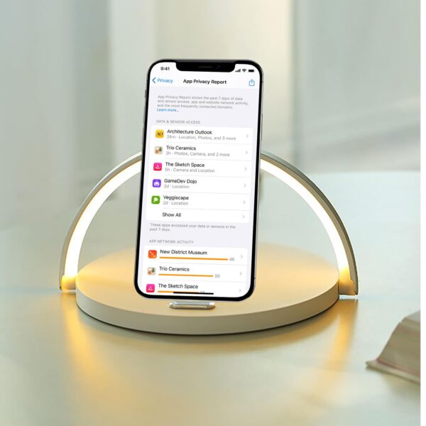 Cargador Inalámbrico Celly WLLIGHTCIRCLE Lámpara LED 15W - Imagen 4