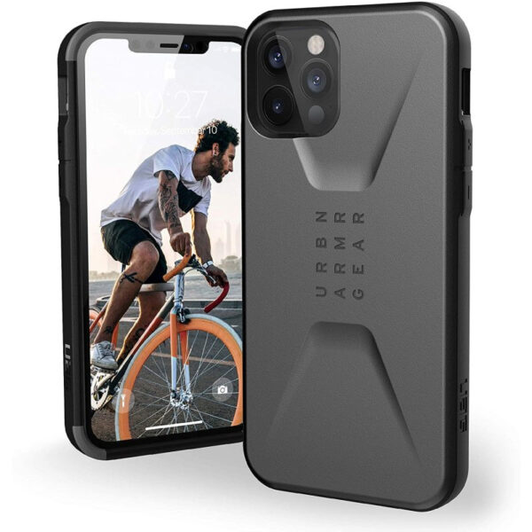 Funda Urban Armor Gear Civilian para Apple Iphone 12 / 12 Pro Plata
