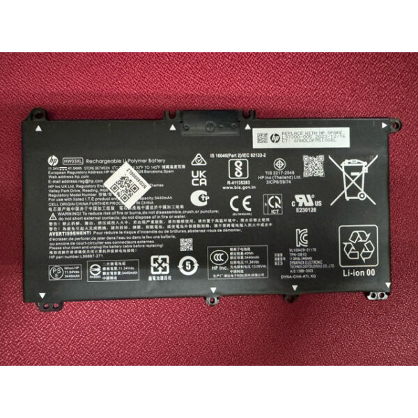 Batería Original HP HW03XL 11.34V 41.04Wh/3440mAh