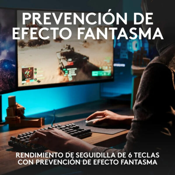 Teclado Mecánico Gaming Logitech G413 SE Retroiluminado en español (ñ) Usado - Imagen 5