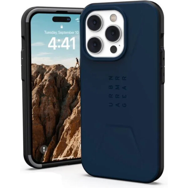 Funda Urban Armor Gear Civilian Magsafe para Apple Iphone 14 Pro Max Azul Usada