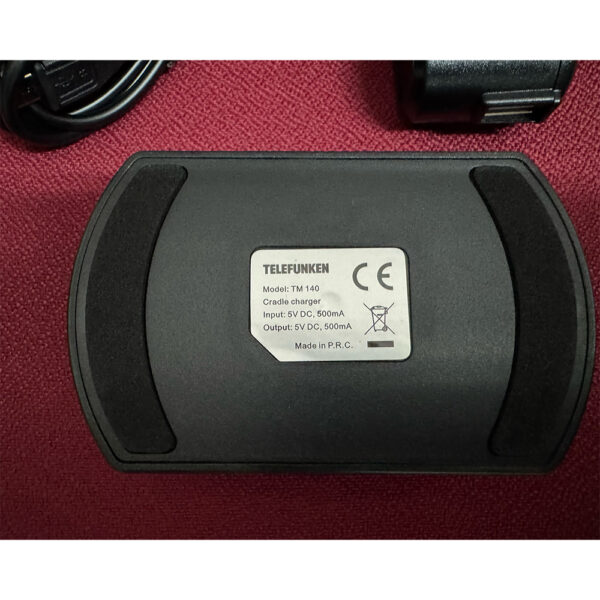 Base de carga original Telefunken para Telefunken TM140 + cargador y cable USB - Imagen 2